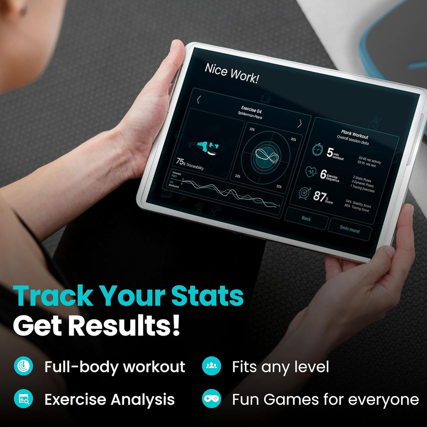 GoBalance Play & Sport - Premium Interactive Wooden Balance Board with Smart Bluetooth Sensor & Free App. 12 Fun Games, Core Sports Training, and Full-Body Workouts. Perfect for the Entire Family.