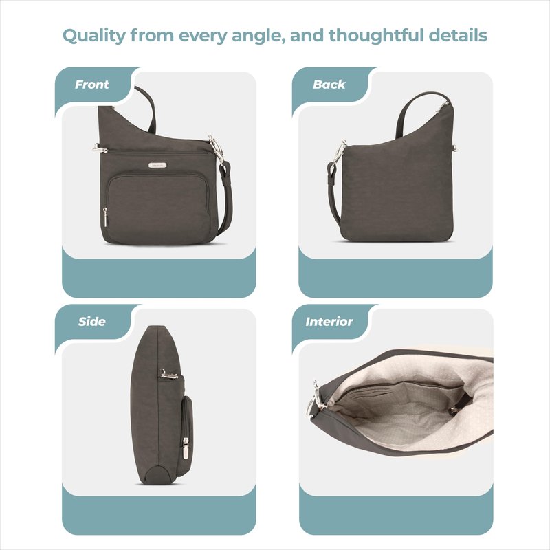 Travelon Anti-Theft Essentials North/South Crossbody Bag
