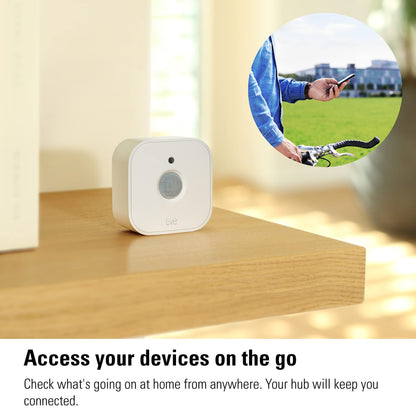 Eve Motion (Matter) - Smart motion and light sensor, activation of devices, secure smart home, Matter & Thread, works with Apple HomeKit, Alexa, Google Home, SmartThings, requires Thread Border Router