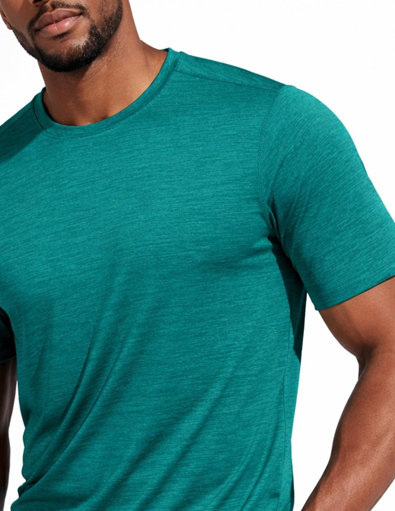 5 Pack Men’s Active Quick Dry Crew Neck T Shirts | Athletic Running Gym Workout Short Sleeve Tee Tops Bulk (Set 9, 4X-Large)