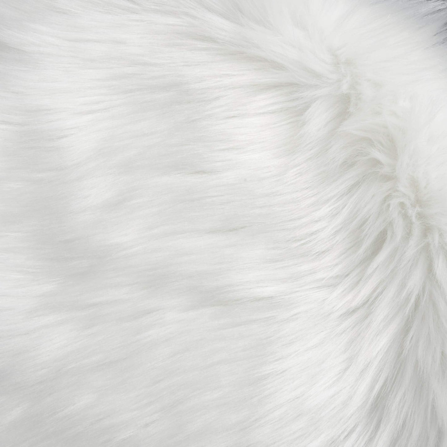 IVON 4pcs 15.5'' White Round Faux Fur Rug, Fluffy Soft Rug Cushion for Chair, Background for Nail Desk Photos