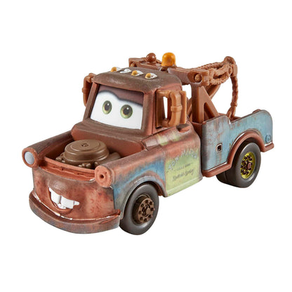 Mattel Disney and Pixar Cars Toys, Radiator Springs 3-Pack with Lightning McQueen, Mater and Sheriff Die-Cast Toy Cars, HBW14