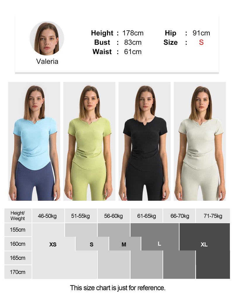 Workout Tops for Women Breathable Short Sleeve Athletic Tee V-Neck Slim Cutting Summer Running Gym Fitness Yoga Sports T-Shirt Black M