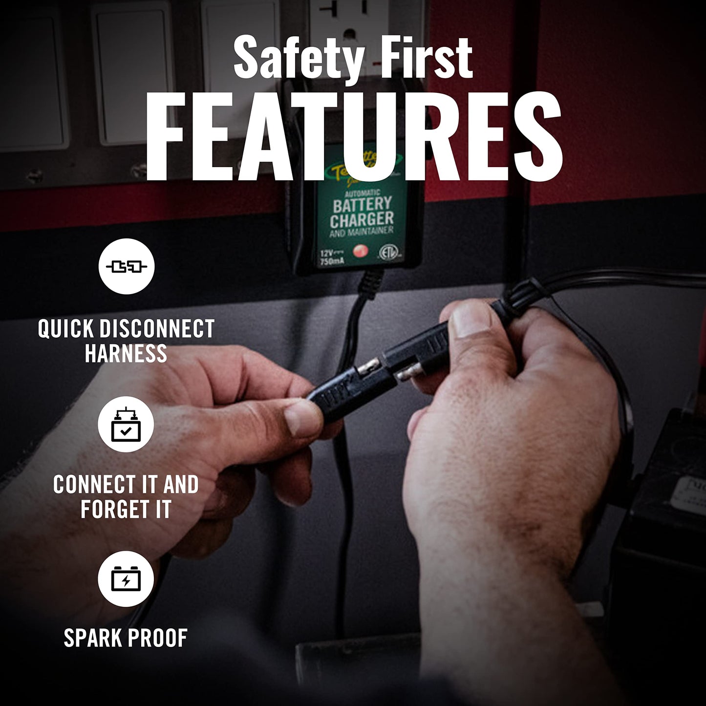 Battery Tender 12 Foot Extension SAE Cable - Designed for Use with Battery Tender Chargers - Quick Connect Plugs for Easy Connection to Motorcycle, Cars, ATVs and More - 081-0148-12