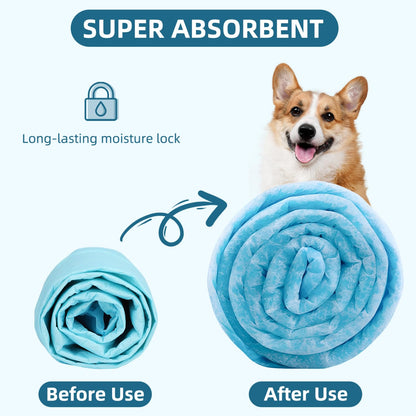 Nobleza Puppy Pads 50 Pack 90x60cm, Super Absorbent Pet Dog Puppy Training Pads Large, Leak-Proof 5 Layers Pet Pee Pad Mats, Dog Toilet Wee Pad, Disposable Incontinence Dogs Potty Training Mats