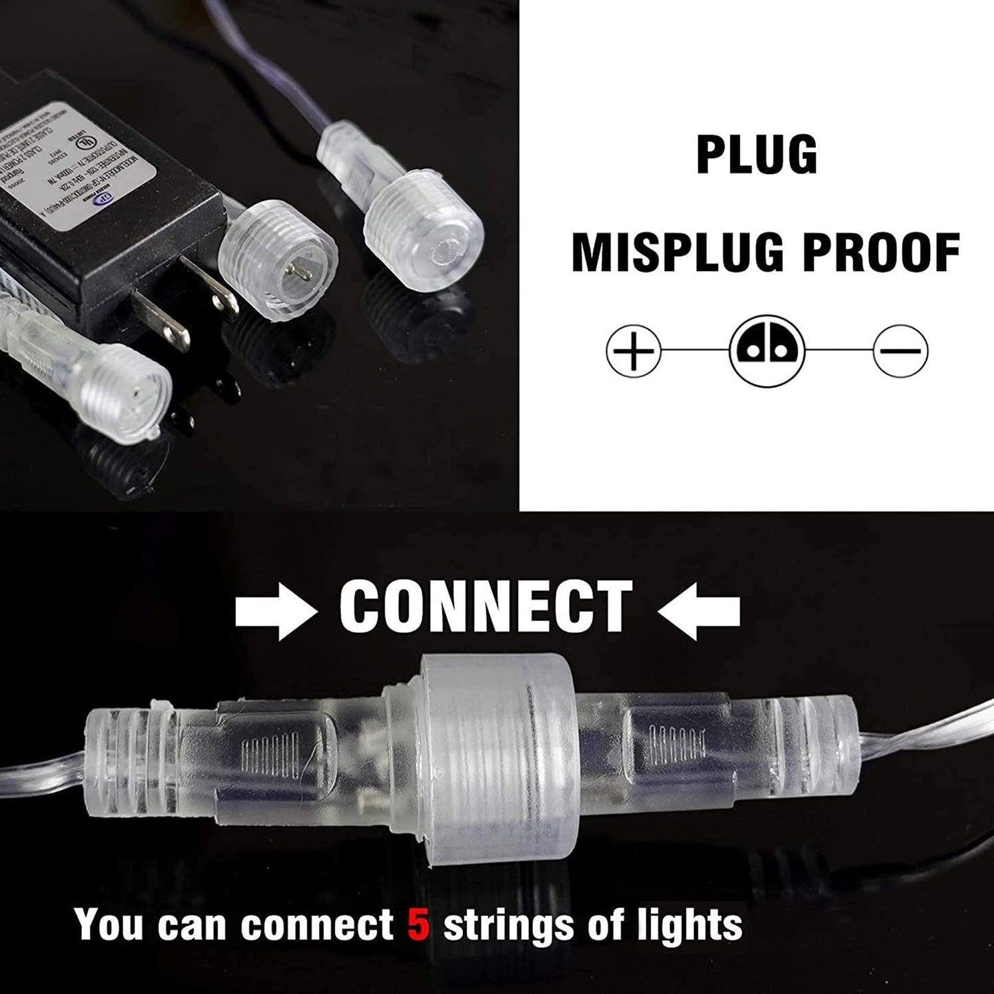 TW SHINE Christmas Meteor Shower Lights Outdoor, 864 LED 12" 24 Tubes Waterproof Christmas Lights Outdoor Plug in, Snow Falling Rain Icicle Xmas Light Decorations, White