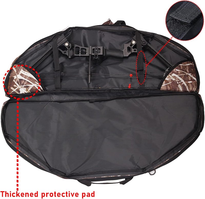 Lightweight Soft Compound Bow Case - 600D Water-Resistant Archery Backpack with Pockets for Hunting
