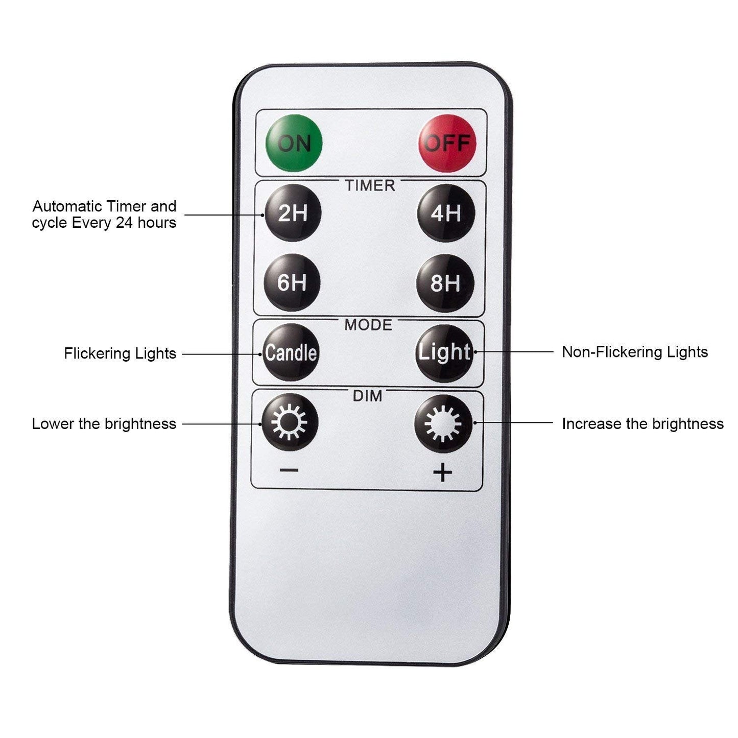 Aku Tonpa Flameless Candles Battery Operated Pillar Real Wax Flickering Moving Wick Electric LED Candle Set with Remote Control Cycling 24 Hours Timer, Pack of 3 (D:7.5cm X H:10, 12.5, 15cm)