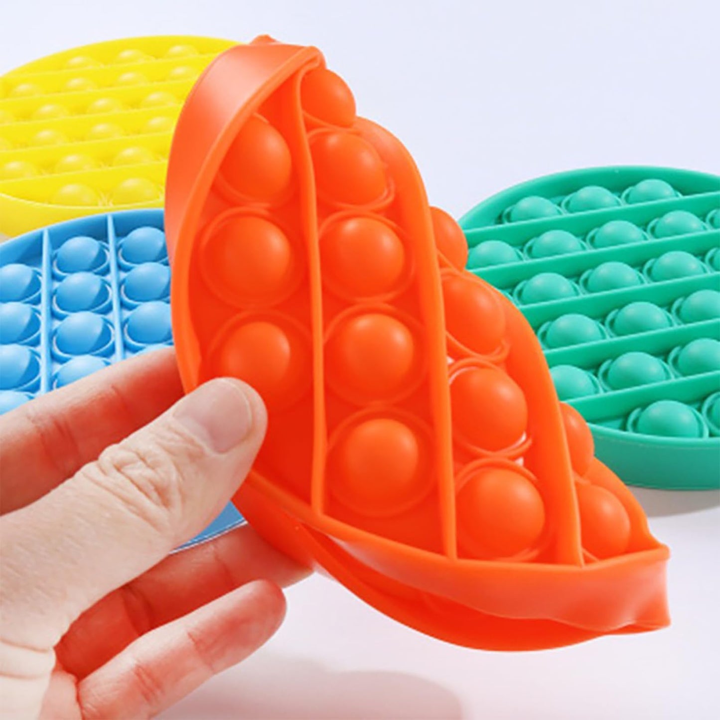 Random 12 Pcs Fidget Toys,Push Pop Fidget Sensory Toys Set,Stress Relief Gifts for Kids & Adults,Pop Bulk & Party Favors Toddler Toys for Easter Gifts,Party Supplies,Classroom Prizes