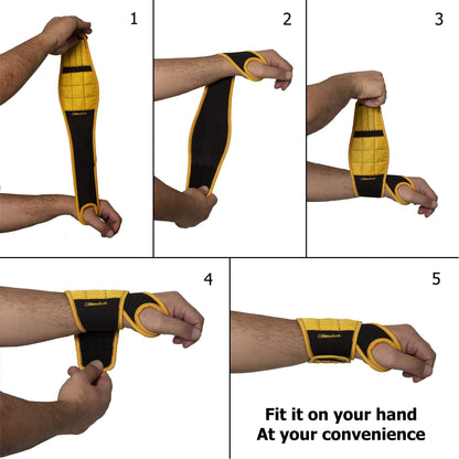 BINYATOOLS Magnetic Wristband with Super Strong Magnets Holds Screws, Nails, Drill Bit. Unique Wrist Support Design Cool Handy Gadget Gift for Fathers, Boyfriends, Handyman, Electrician, Contractor