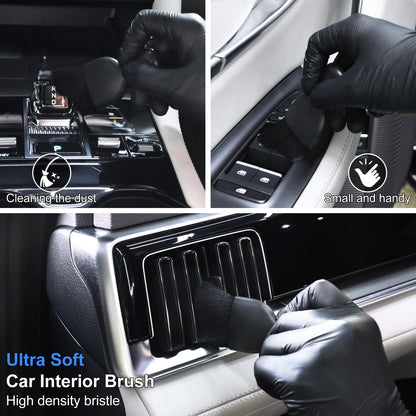 10PCS Car Detailing Cleaning Kit Interior Cleaner, Car Detailing Brushes, Car Duster, Car Cleaning Gel, Microfiber Cleaning Cloth, Car Accessories Essentials Supplies Tools for Auto,Truck, Interior
