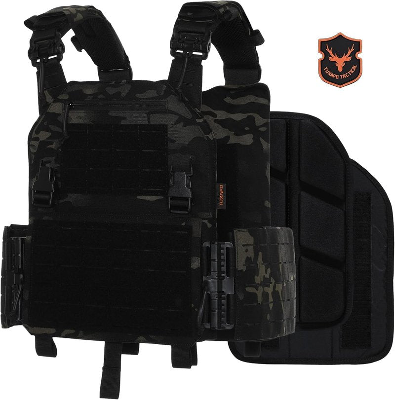Tactical Molle Vest - Lightweight Modular Design with Quick Release | Adjustable Fit for All Sizes