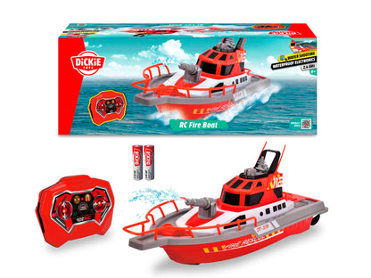 Dickie Toys 201107000- Radio Control Fire Engine 38 cm, 2 Channels, 27 MHz, USB Charging, Tip Speed 6 km/h, for Children from 6 Years