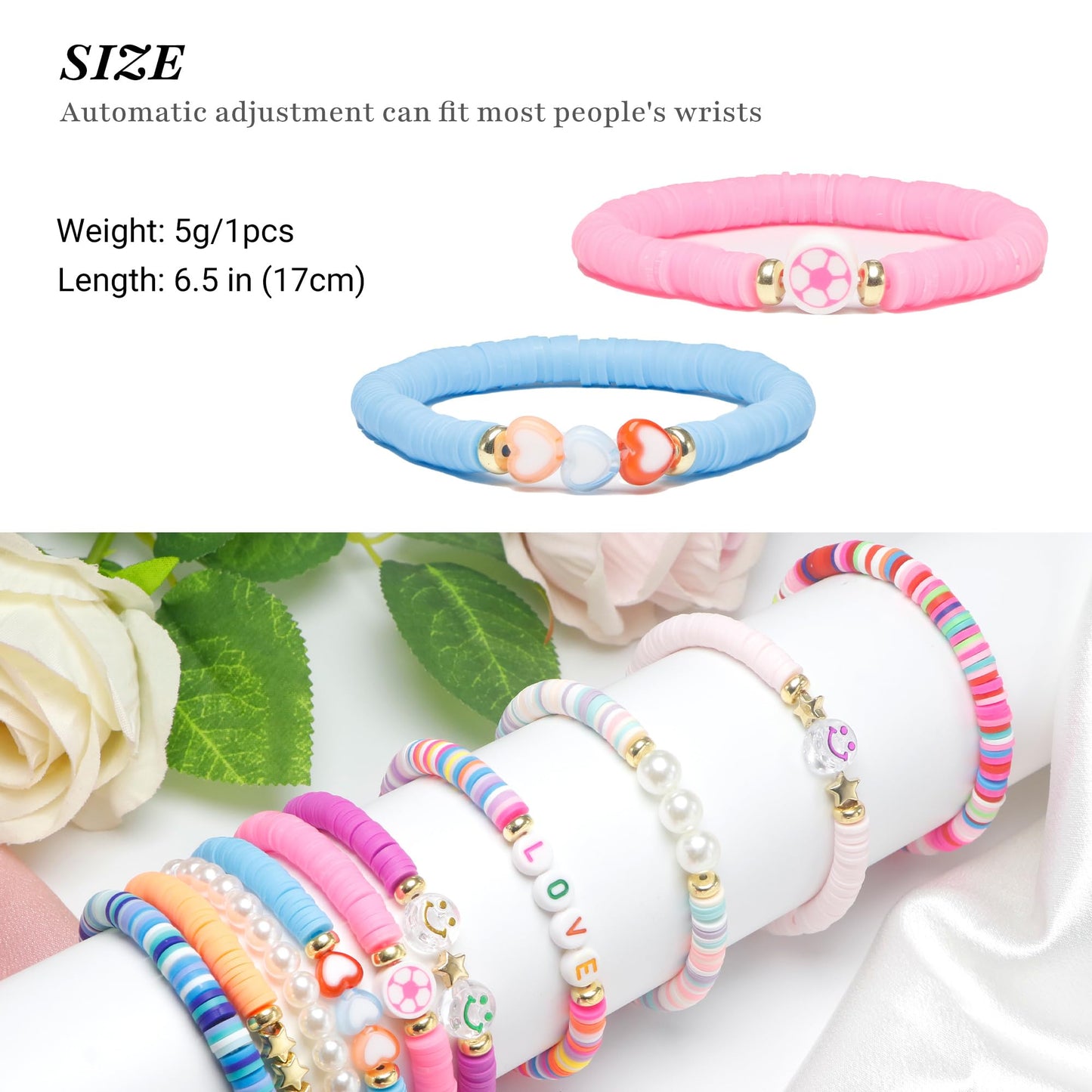 CHENSILAIYI 10pcs Friendship Bracelets for Teen Girls & Women: Beaded, Preppy, Beach Styles - Ideal Gifts