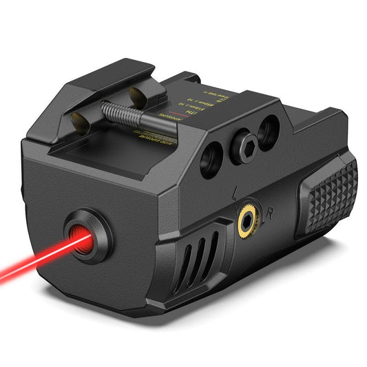 EZshoot Sub-Compact Pistol Laser Sight, Red Laser Sight for Pistol Handgun, Rechargeable Low Profile Laser Beam for 21MM Picatinny Rail Mount, Strobe Mode Available, Ambidextrous Switch