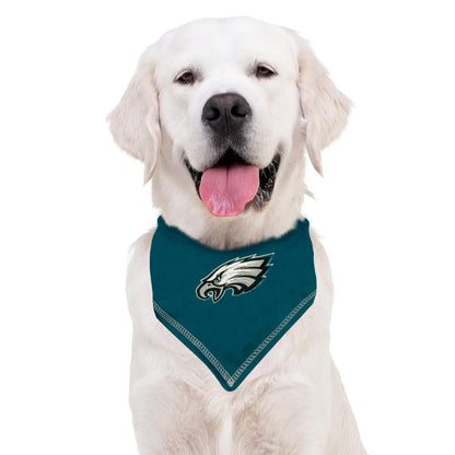 Pets First NFL Philadelphia Eagles TIE Bandana, Small/Medium. Dog Bandana Scarf Bib for Pet Cat Dog. The Ultimate Game-Day, Party Bandana (PHL-3550-S-M)