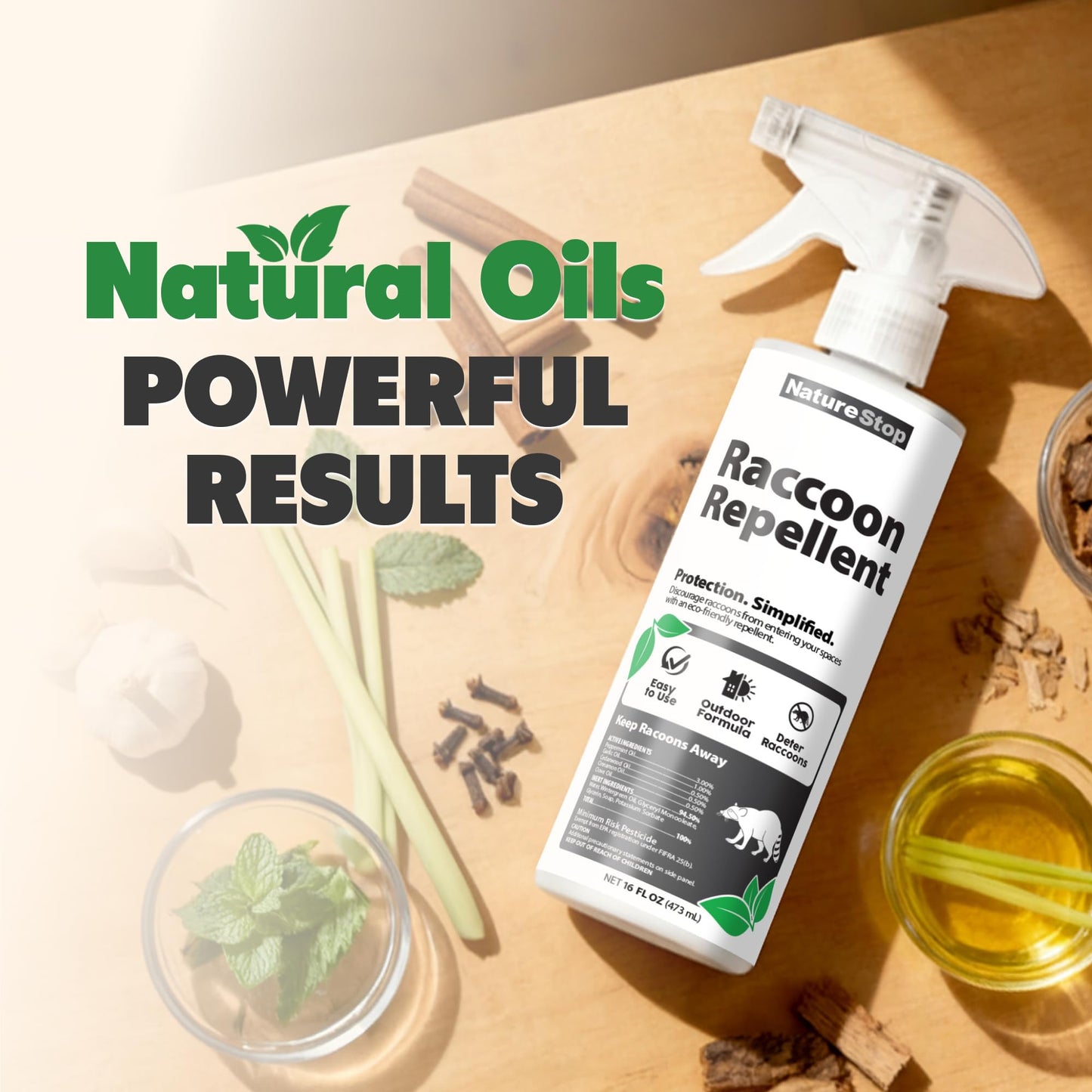 NatureStop Raccoon Repellent Spray (16 oz)