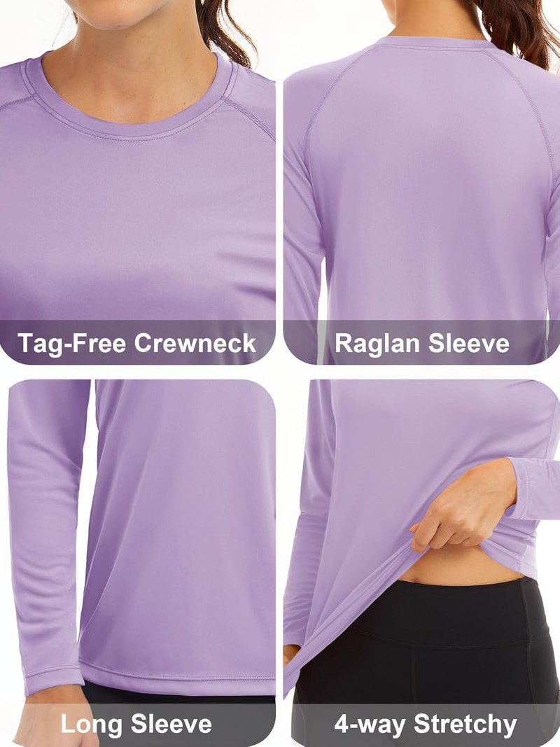 Women's UPF 50+ Sun Protection Long Sleeve Shirt - Ideal for Hiking, Fishing & Workouts