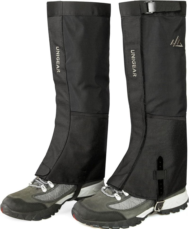 Unigear Snow Leg Gaiters, Waterproof Boot Gaiters for Hiking Walking Climbing Hunting Skiing 1000D Fabric (X-Large)