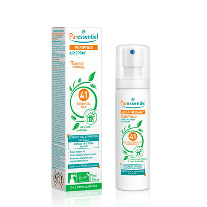 Puressentiel Purifying Air Spray 200 ml – 100% Natural Room Spray – Air Purifier – Air Freshener – Odour Eliminator – Organic Essential Oils – For Your Home, Car & Office – Lasts Over 6 Months