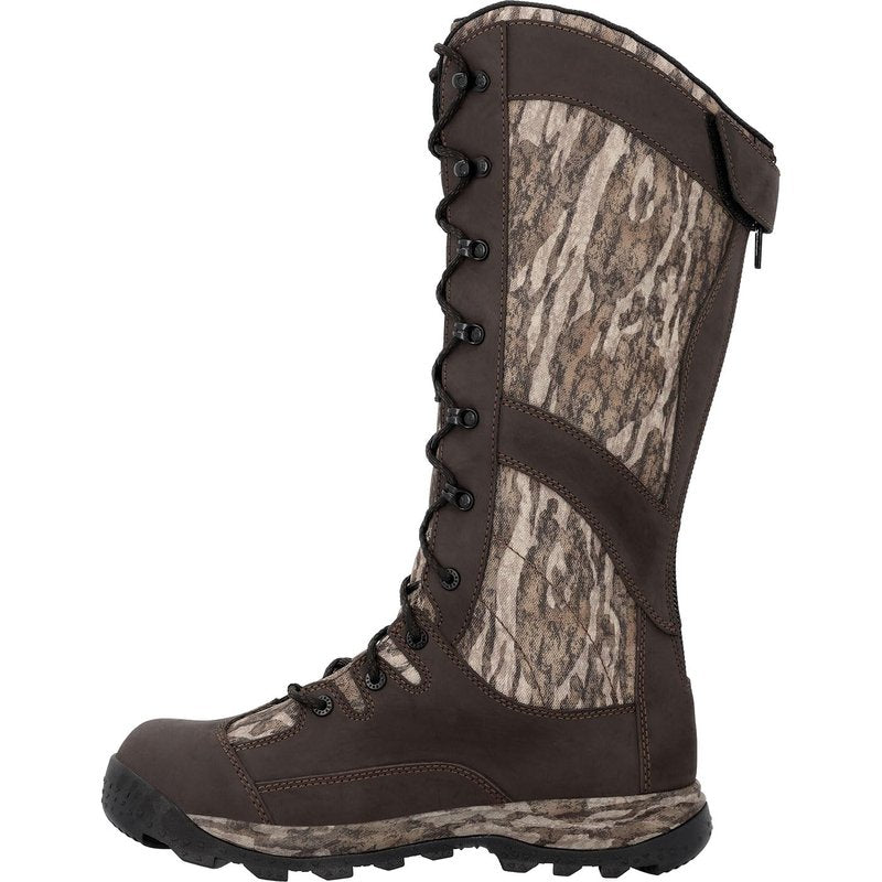 ROCKY Wildcat Snake Waterproof Snake Boot, Mossy Oak Bottomland, Size 11(M)