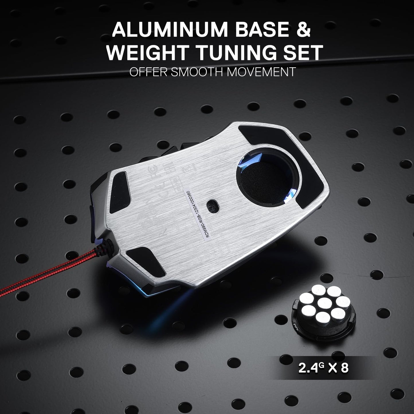 Redragon M913 Impact Elite Wireless Gaming Mouse, 16000 DPI Wired/Wireless RGB Mouse with 16 Programmable Buttons, 45 Hr Battery and Pro Optical Sensor, 12 Side Buttons MMO Mous