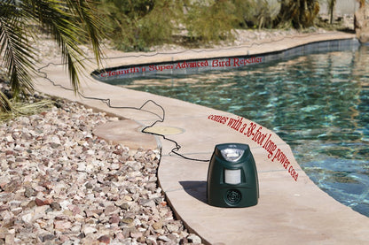 CLEANRTH TSBR620 Super Advanced Sonic & Ultrasonic Bird Repeller – Includes Triple Scan Technology