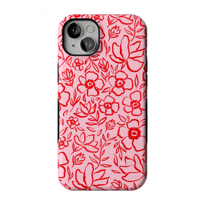 Casely iPhone 14 Plus Case | Sage Garden | Green Floral | Compatible with MagSafe | Bold Protective Design