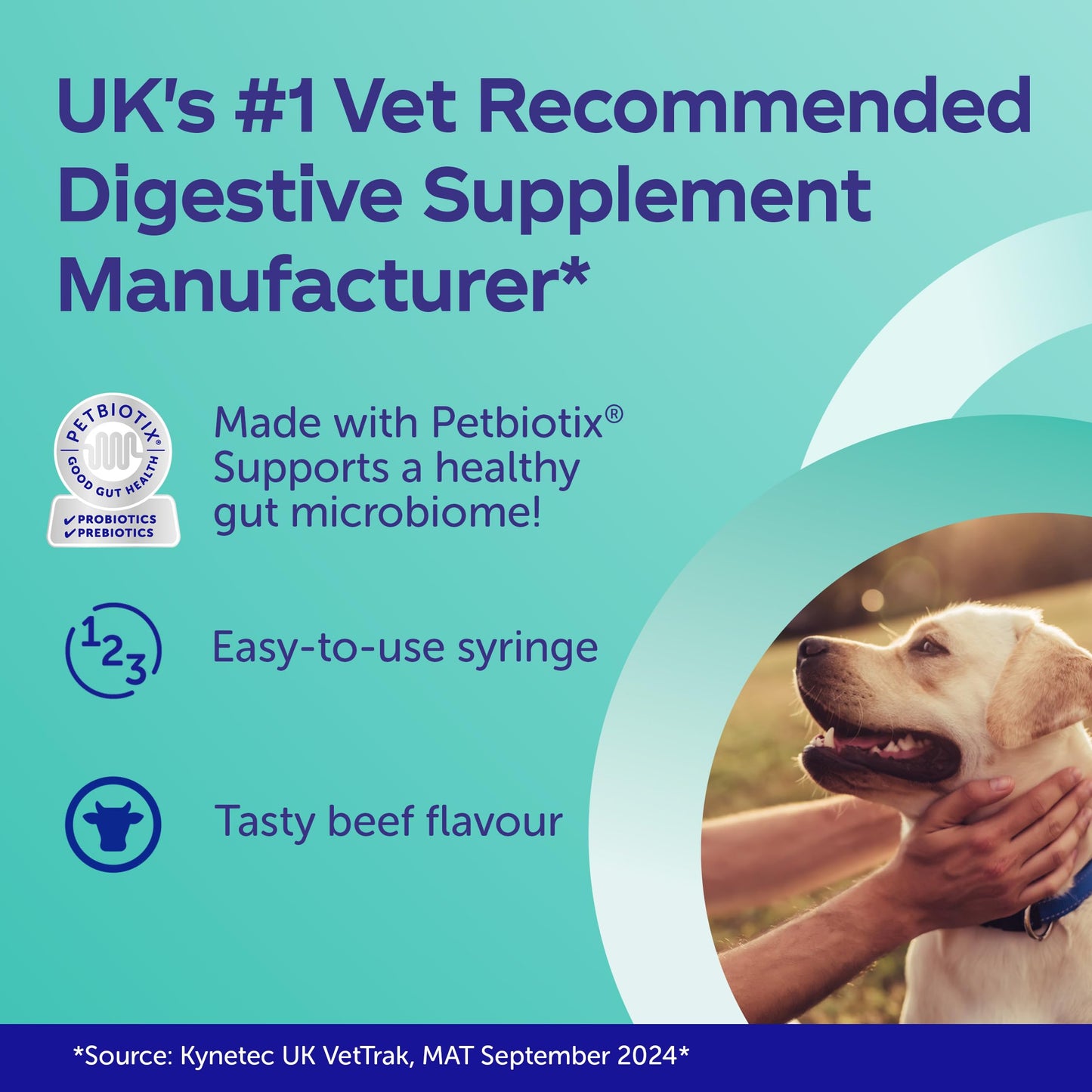 Protexin Pro-Kolin Digestive Support Paste for Cats & Dogs to Firm Poop, 30ml Syringe, Beef Flavour