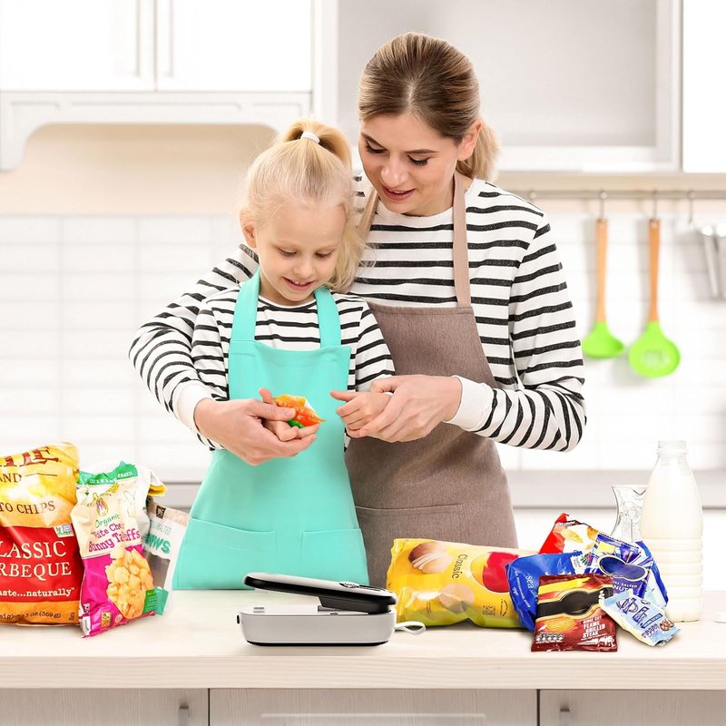 Mini Bag Sealer - 2 in 1 Heat Seal & Cutter | Portable Handheld Food Storage Tool for Snacks & Candies
