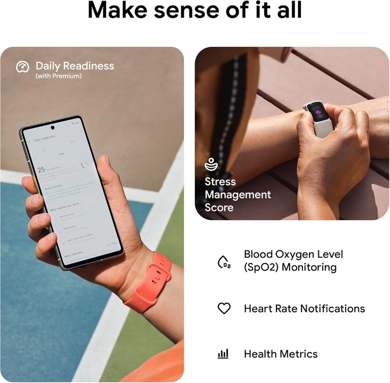 Fitbit Charge 6 Fitness Tracker - Heart Rate Monitor & GPS | Obsidian Color