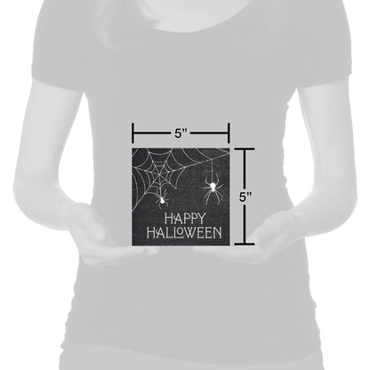 American Greetings 50-Count 5 in. x 5 in. Beverage Napkins, Spiderweb Halloween Party Supplies