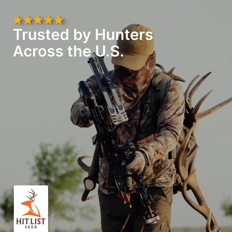 Hit List Seed® Grain Sorghum Food Plot Seeds for Deer [Annual Mix] - Deer Food Plot Seed - Sorghum Seeds for Planting - Deer Plot Seed Mix - 100% Grain Sorghum - Summer & Spring Planting - 5 lbs