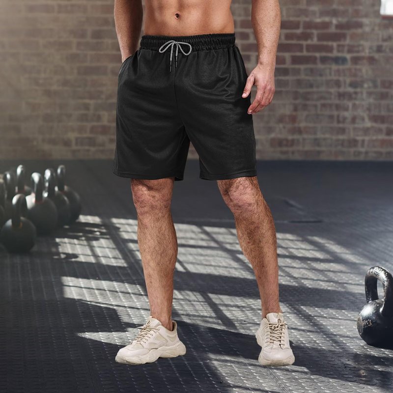 5 Pack Gym Shorts for Men 7 inch, Mens Athletic Running Shorts Dry Fit & Mesh Active Workout Shorts for Men with Pockets