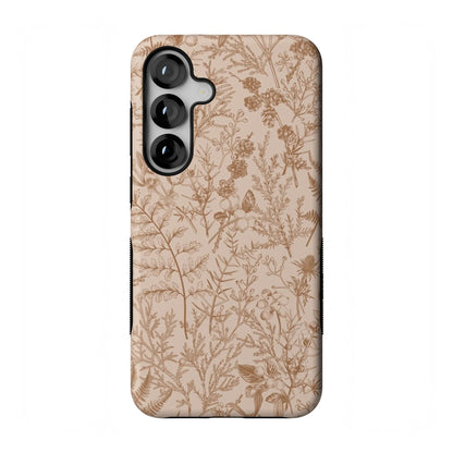 Casely Galaxy S25 Plus Case | Ink & Iris | Vintage Floral | Compatible with MagSafe | Bold Protective Design