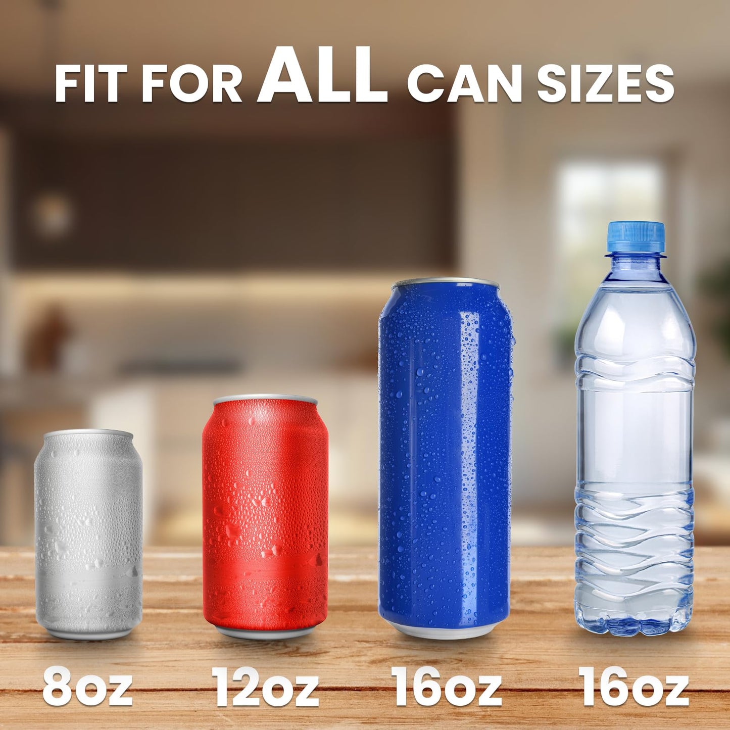 Can Crusher with Auto Drop Recycling | Built-in Bottle Opener | Crushes 12-16oz Cans | Includes Kitchen Storage Bag | Heavy Duty Metal Design, Space Saving & Hands-Free Operation- Halloween gifts