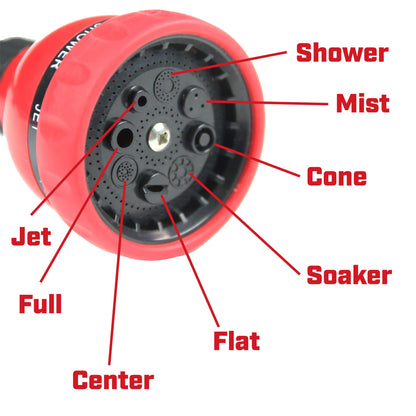 Chapin 4672 18-inch with 8 Pattern Rotatable Nozzle and Adjustable 180-degree Spray Head Watering Wand