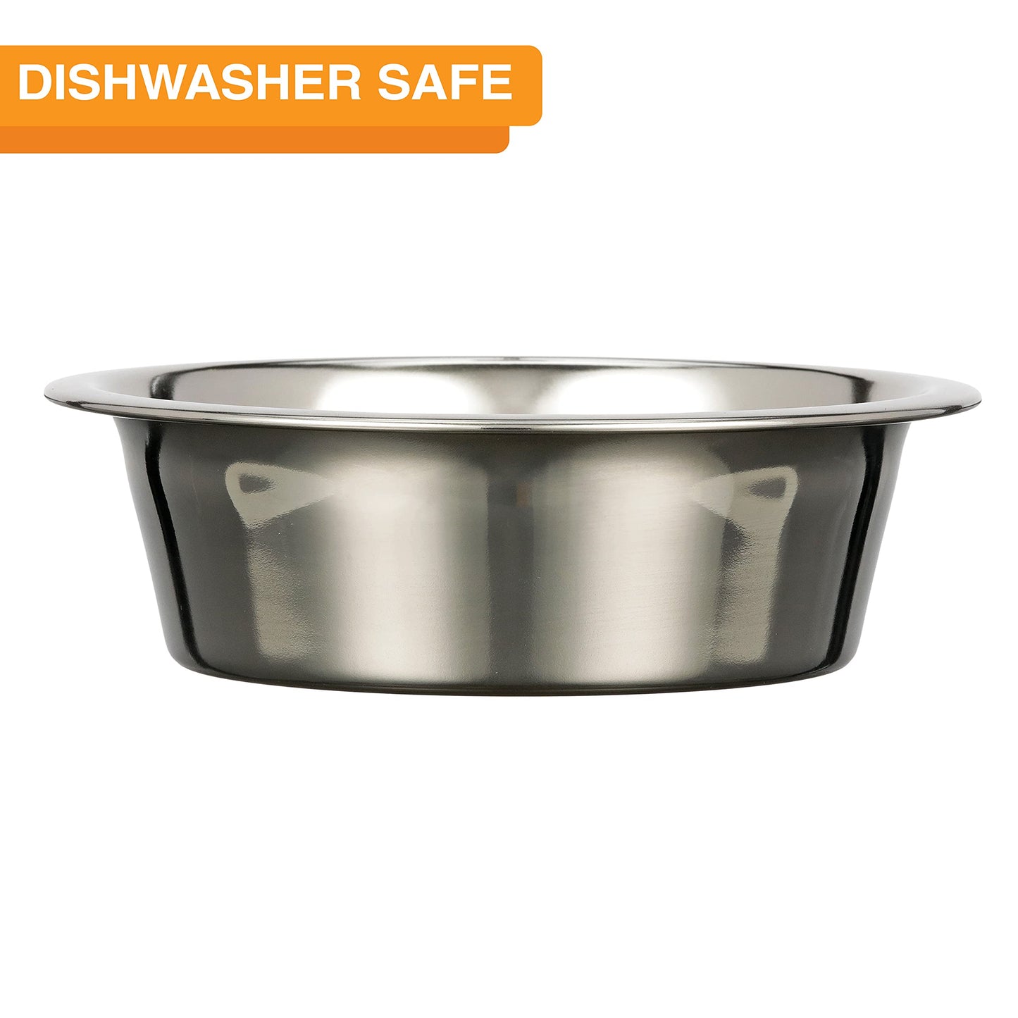 Neater Pet Brands Stainless Steel Slow Feed Dog Bowl for Fast Eating Large Breed, Metal Slow Feeder Dog Bowl Fits in Large Neater Feeders, for Puppy or Dogs (>40 lbs), 3 Cup Food Capacity