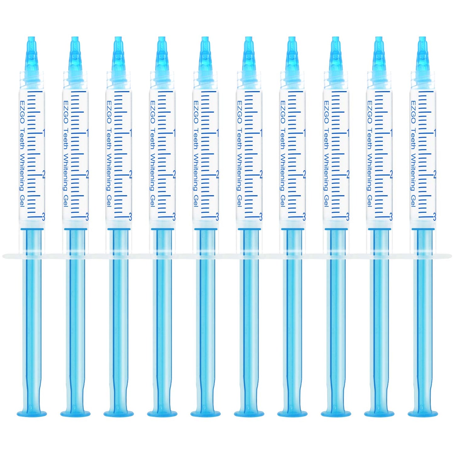 EZGO 10 Pack Teeth Whitening Gel Refills 22% Bleaching Gel, No Sensitive Teeth Whitener, Great for Sensitive Tooth Whitening, Carbamide Peroxide Teeth Whitening Gel, Mint Flavor (10X 3ML)