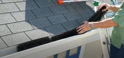 Hedgehog Gutter Brush Guard System 4 Metre x 100mm Black