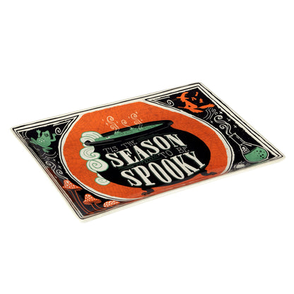 Certified International Scaredy Cat Rectangular Platter, 14in x 10in