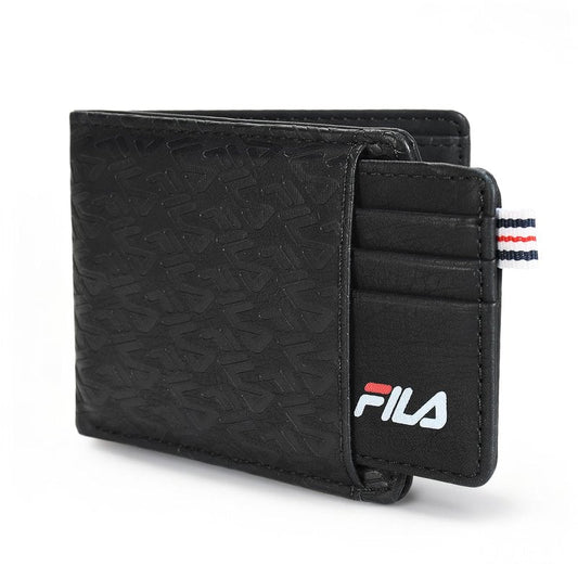 Fila Removable Passcase Wallet, Bifold PU Leather Wallet for Men