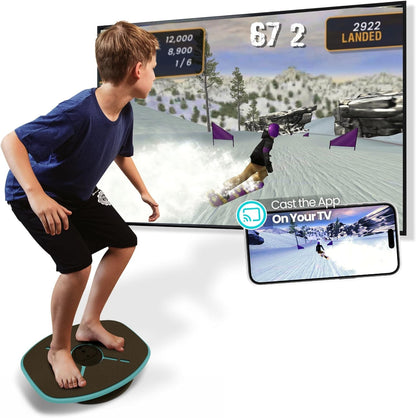 GoBalance Play & Sport - Premium Interactive Wooden Balance Board with Smart Bluetooth Sensor & Free App. 12 Fun Games, Core Sports Training, and Full-Body Workouts. Perfect for the Entire Family.