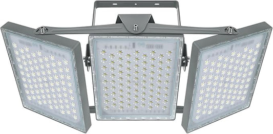 STASUN LED Flood Light Outdoor, 450W 40500lm Outdoor Lighting with 330° Wider Lighting Angle, 5000K, 3 Adjustable Heads, IP66 Waterproof LED Security Area Lights for Yard, Stadium, Parking Lot