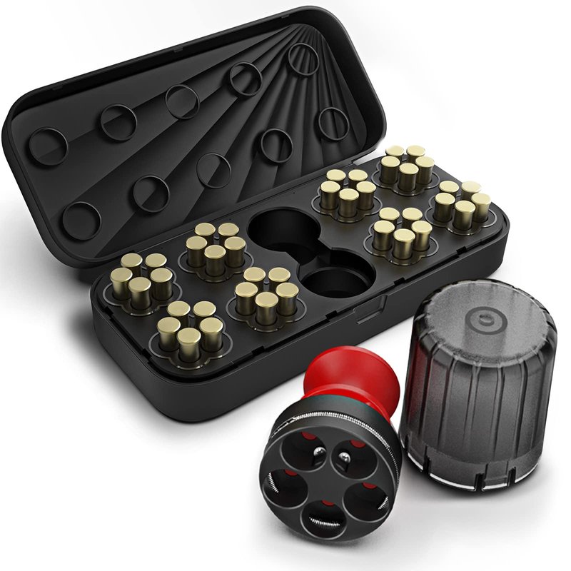 Ludex 5 Shot Revolver Speed Loader for .38 Special/.357 Magnum.Fits S&W 36,37,38,40,42,49,60,340,360/Charter Arms/Taurus 85, 651, 851/Rossi 68/Ruger SP101-Loader & Block