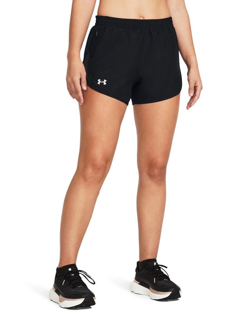 Under Armour Boys Woven Wordmark Shorts, (001) Black / / White, Medium