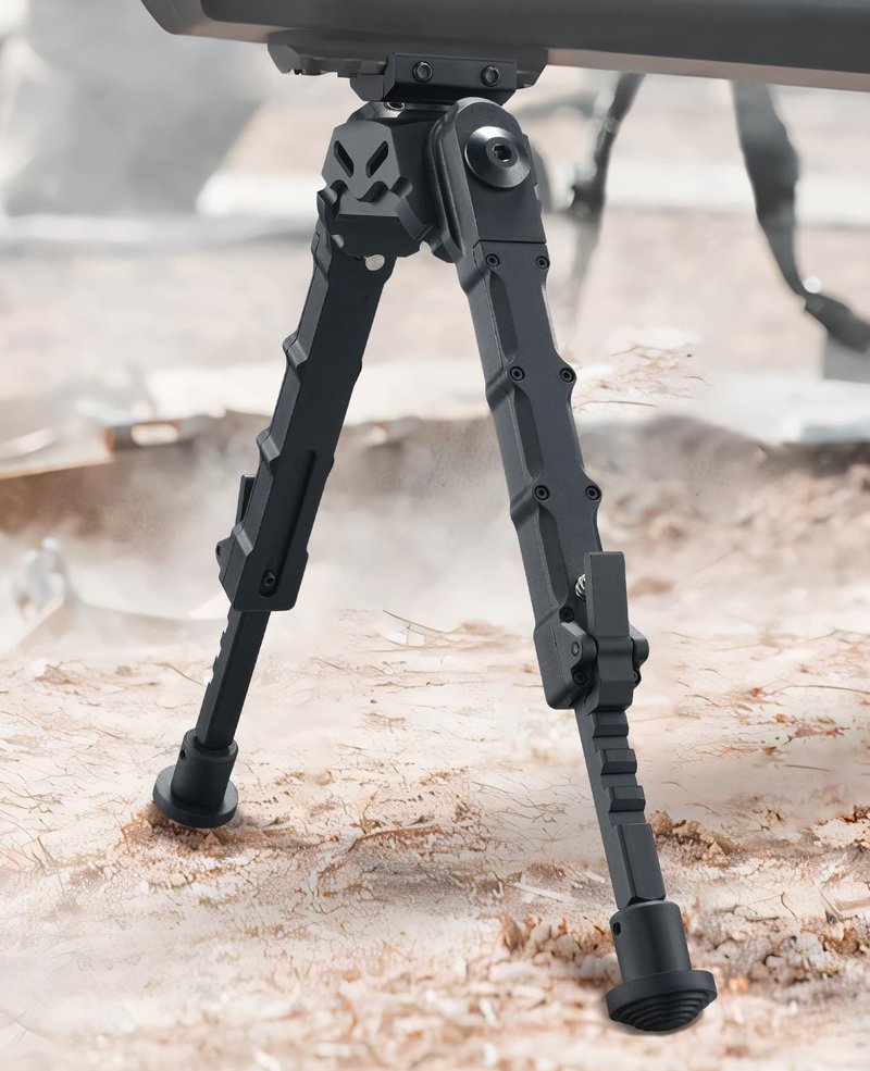 CVLIFE Rifle Bipod Picatinny Bipod 360 Degrees Swivel Tilt Foldable for Hunting and Shooting