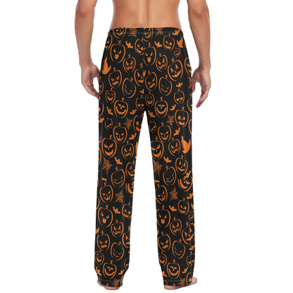 Halloween Men's Pajamas Pants Pumpkin Sleepwear Lounge Pj Bottoms