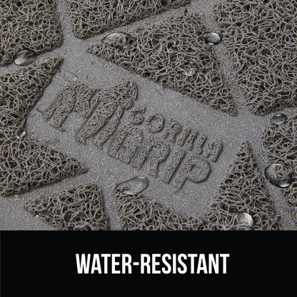 GORILLA GRIP Cat Litter Box Mat, Water Resistant, US Designed Kitty Litter Trapping Mats, Easy to Clean, Scatter Control, Less Mess and Clean Floors, Kitten Supplies for Indoor Cats, 24x17 Gray