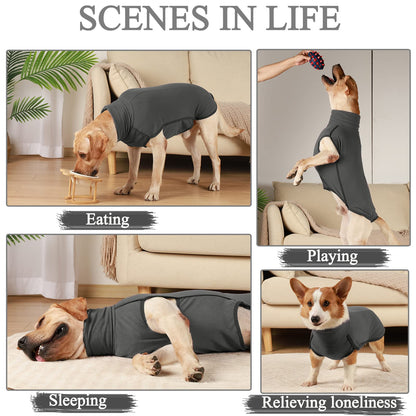 Hjyokuso Dog Jumper Fleece Vest Sweater, Warm & Lightweight Pullover Pajama Coat, Autumn Winter Cold Weather Puppy Clothes Jacket for Small Medium Large Dogs (Black 3XL)